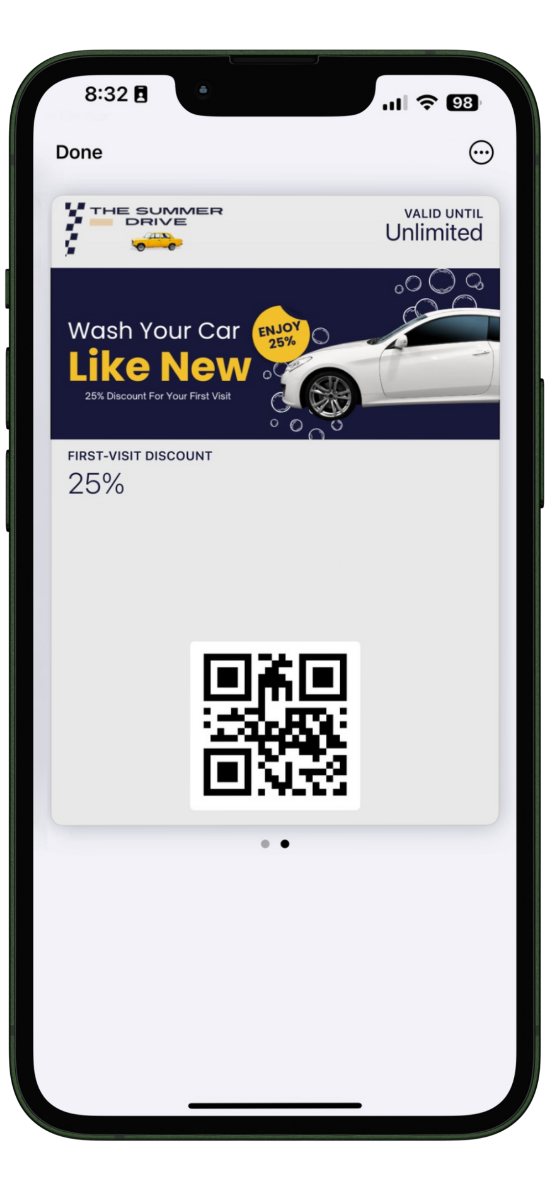 Coupon Card: Our Digital Coupon Card attracts new customers with special one-time offers, easily accessed in their mobile wallet. Redeem the offer, and the card can automatically convert to a regular loyalty card!